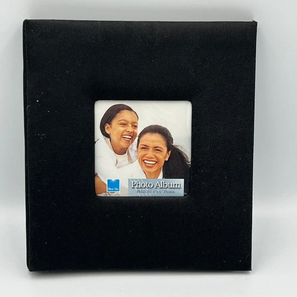 Blue Sky Photo Album Unisex OS Black Good Ballistic Nylon 80 Capacity 4x6